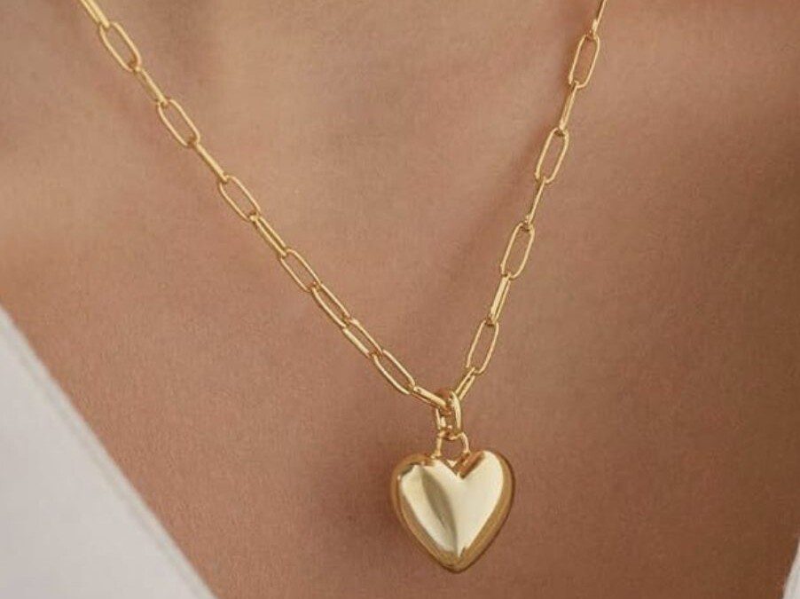 Beautiful Bubble Heart Necklace for just $4.59 on Amazon!